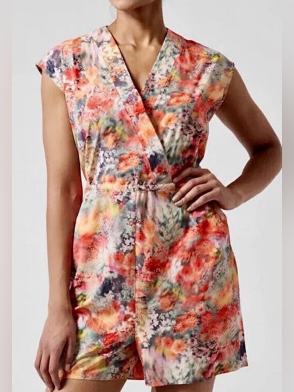 Athleta Womens Floral Marlow Romper